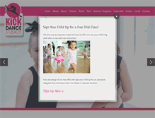 Tablet Screenshot of kickdancestudios.com